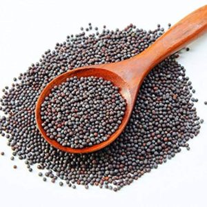 Black Mustard Seeds (Rai) also known as Moti Rai, a beloved staple in Indian and Asian cuisines.