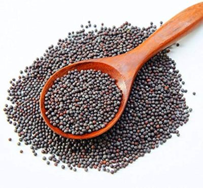 Black Mustard Seeds (Rai) also known as Moti Rai, a beloved staple in Indian and Asian cuisines.