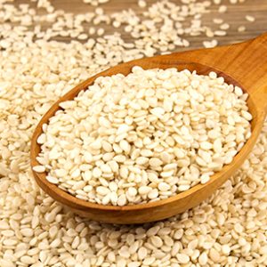 Indulge in the purity of True Elements Raw White Sesame Seeds (Til)