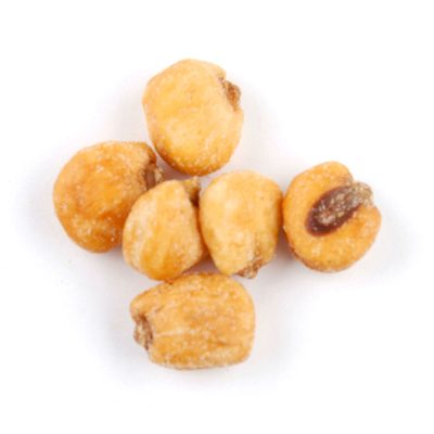 Corn nuts are a unique and crunchy snack made from whole corn kernels.