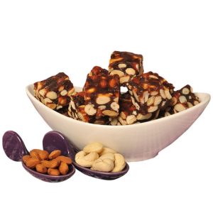 Experience the delightful blend of dates, cashews, and almonds with our Khajur Dry Fruit Chikki.