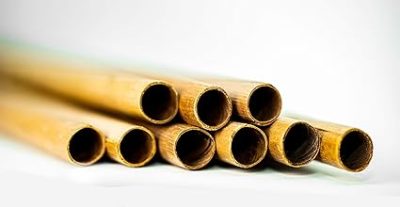 Coconut Leaf Biodegradable, Eco-Friendly & Sustainable Drinking Straws ( 6mm X Length 8'') - Image 3