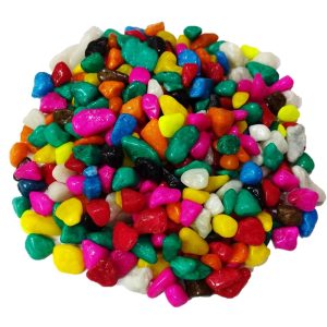 Colour Stone / Color Stone / Multi Color Pebbles Decorative Marble Stones (Polished)