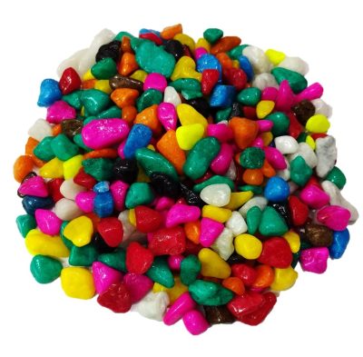 Colour Stone / Color Stone / Multi Color Pebbles Decorative Marble Stones (Polished)